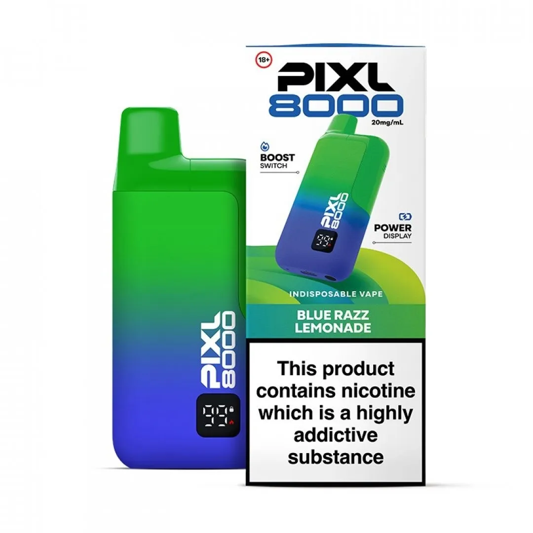 Pixl 8000 Prefilled Vape Kit | 30+ Flavours | £8.80