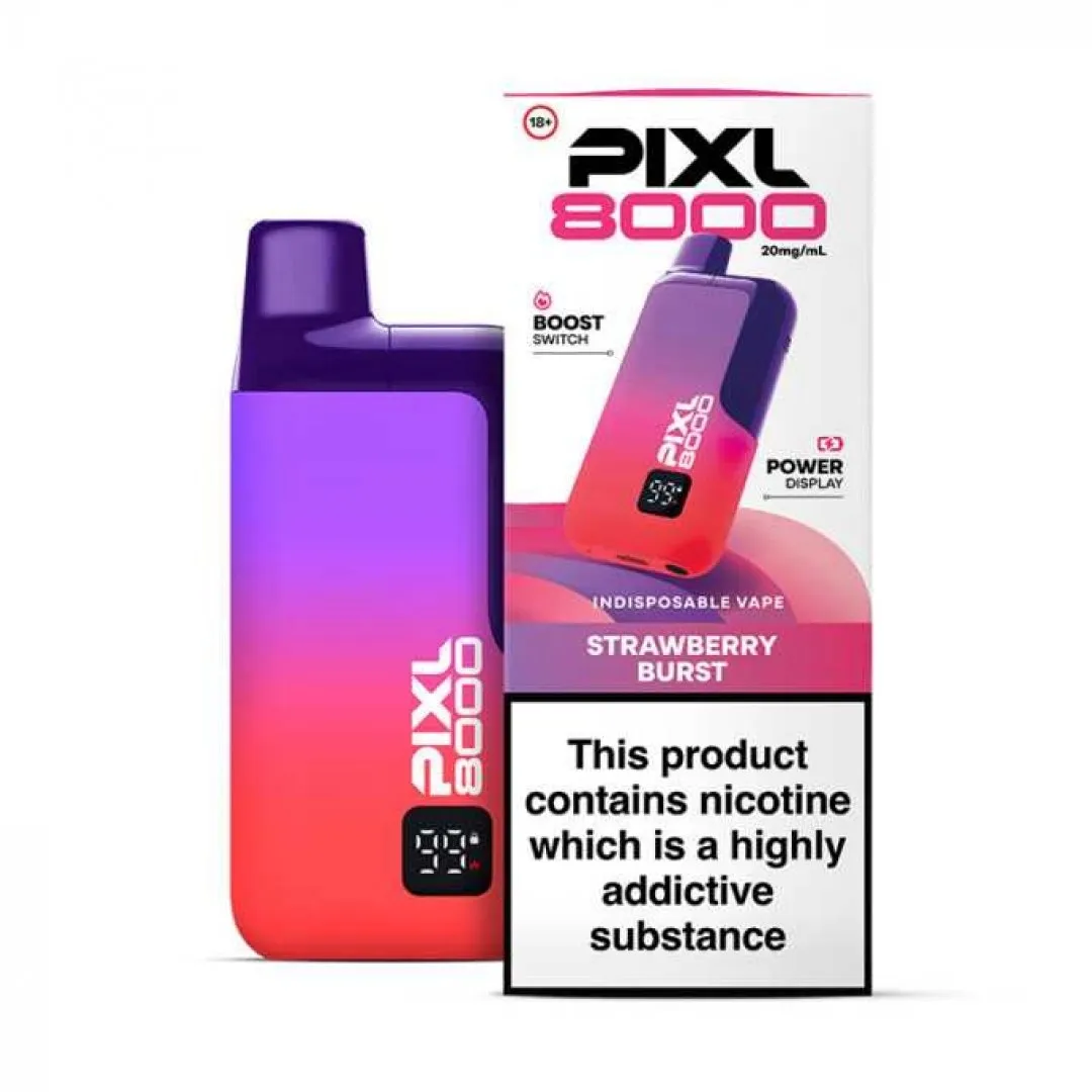 Pixl 8000 Prefilled Vape Kit | 30+ Flavours | £8.80