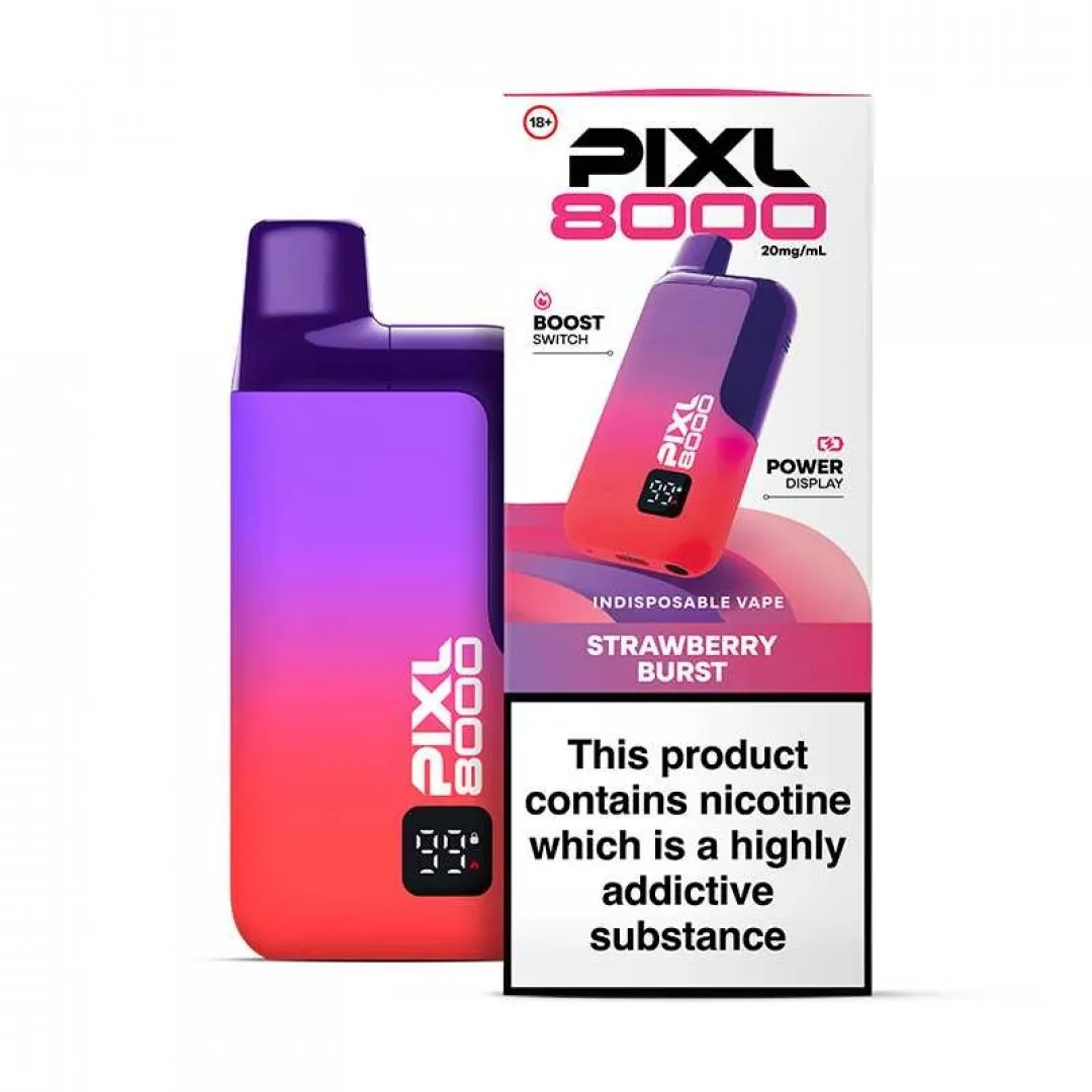 Pixl 8000 Prefilled Vape Kit | 30+ Flavours | £8.80