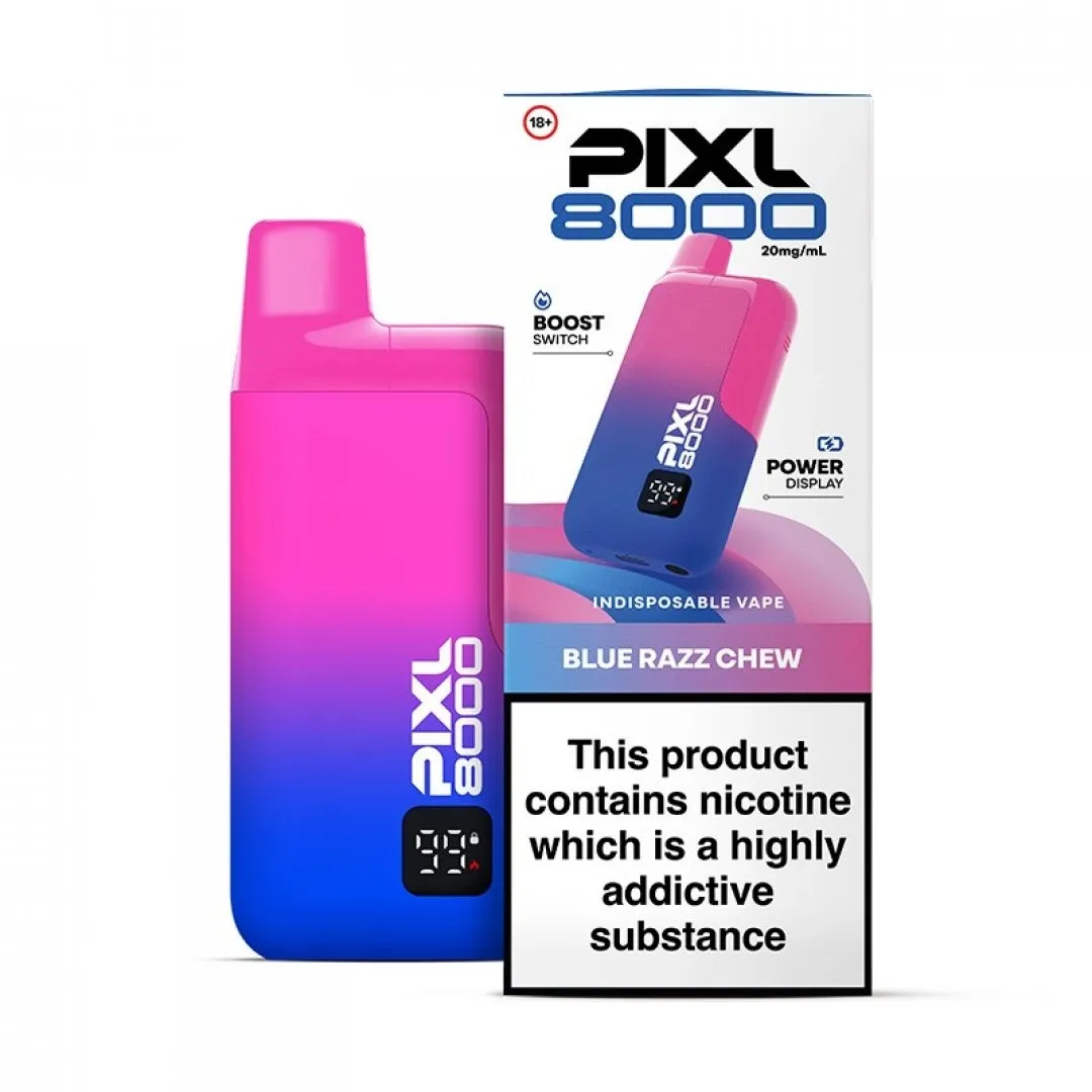 Pixl 8000 Prefilled Vape Kit | 30+ Flavours | £8.80