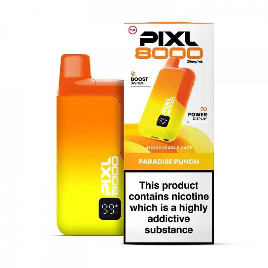 Pixl 8000 Prefilled Vape Kit | 30+ Flavours | £8.80