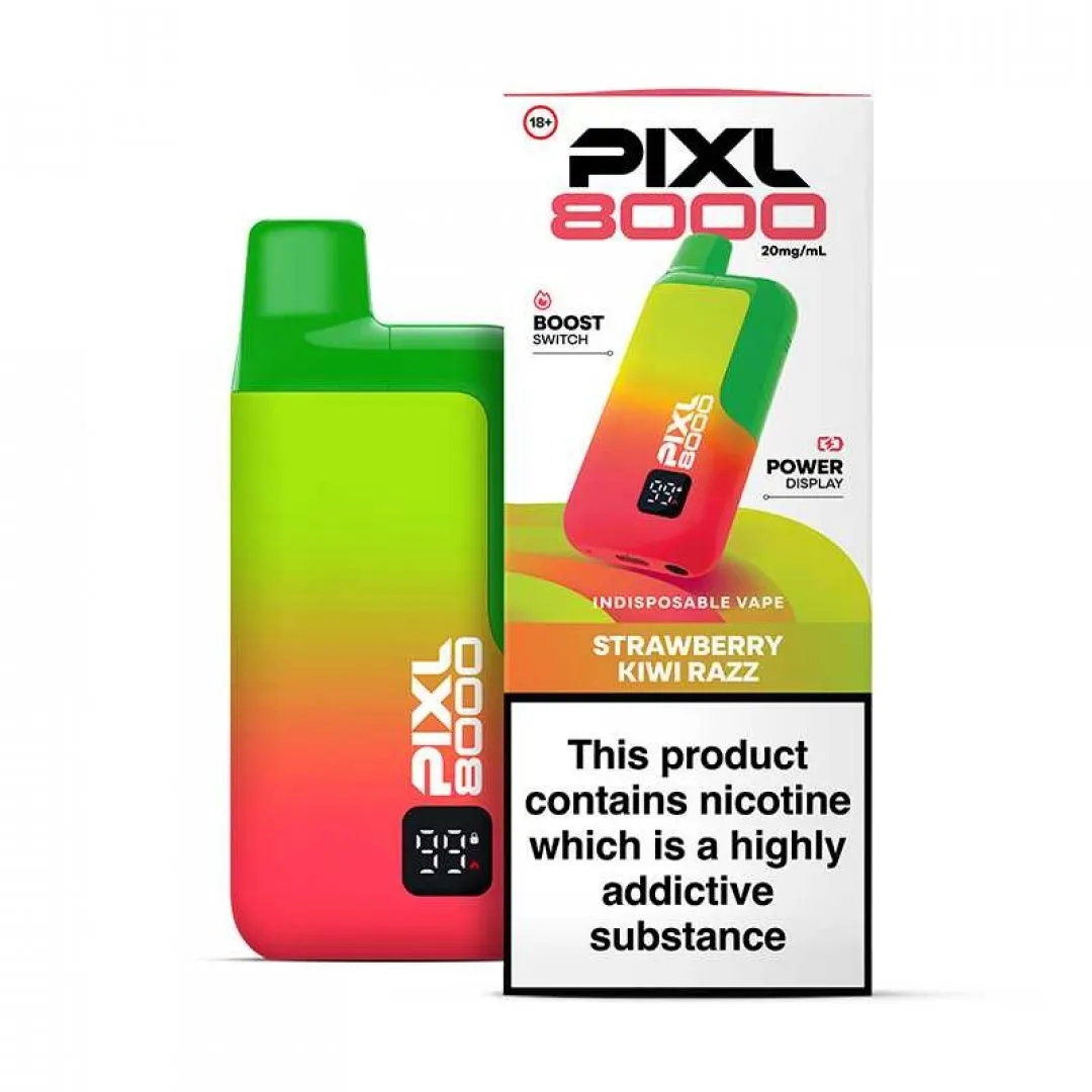 Pixl 8000 Prefilled Vape Kit | 30+ Flavours | £8.80