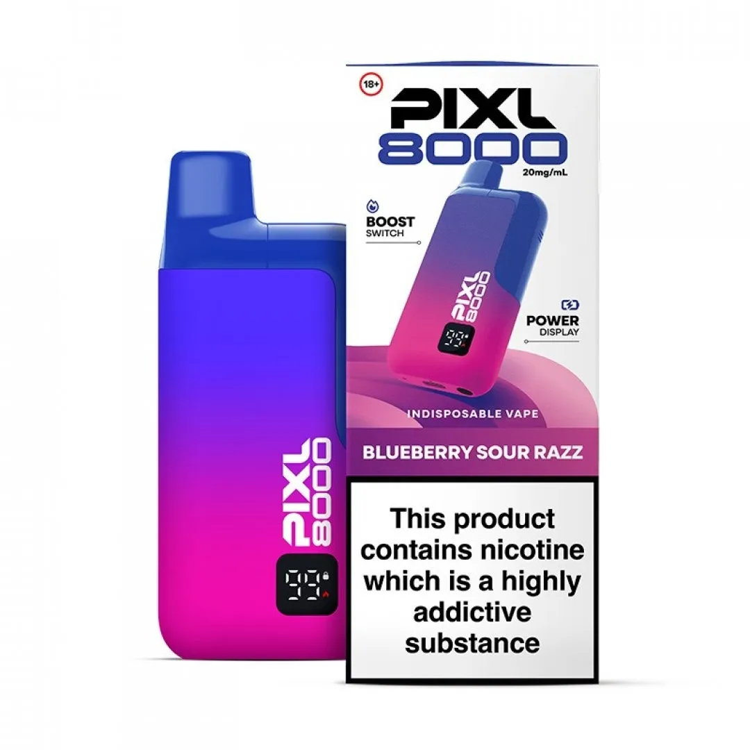 Pixl 8000 Prefilled Vape Kit | 30+ Flavours | £8.80