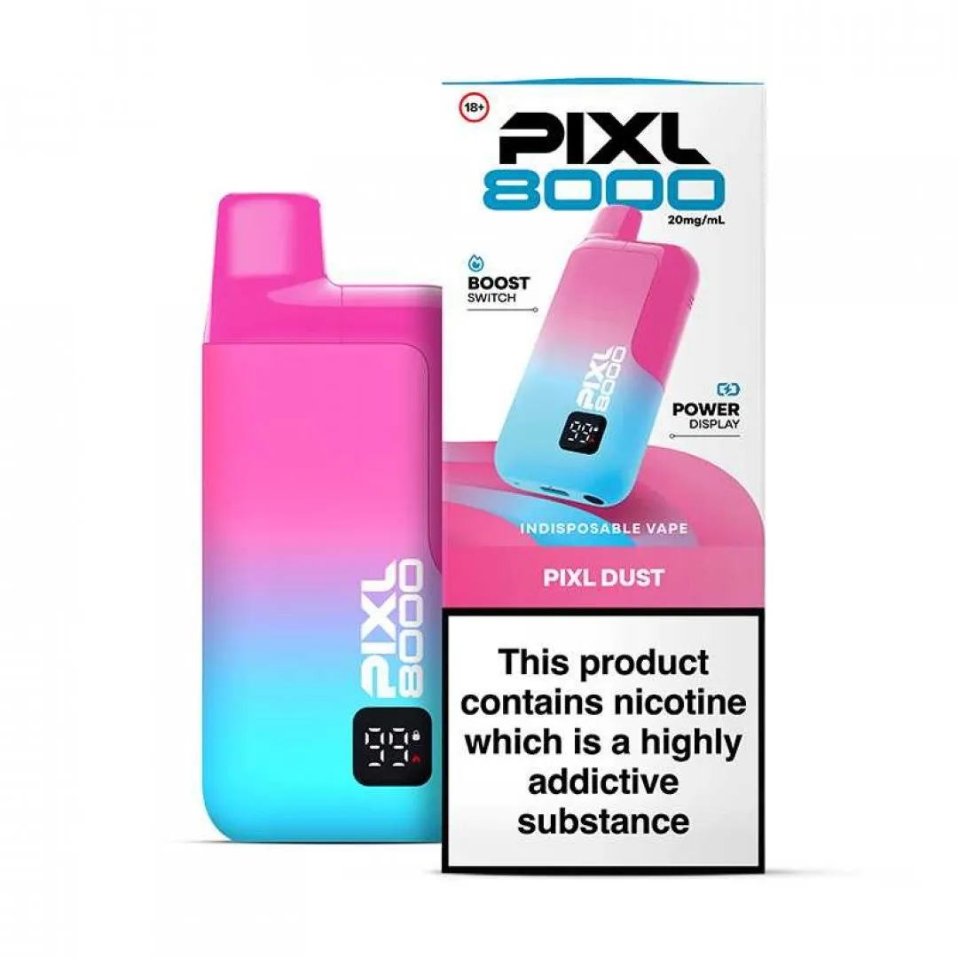 Pixl 8000 Prefilled Vape Kit | 30+ Flavours | £8.80