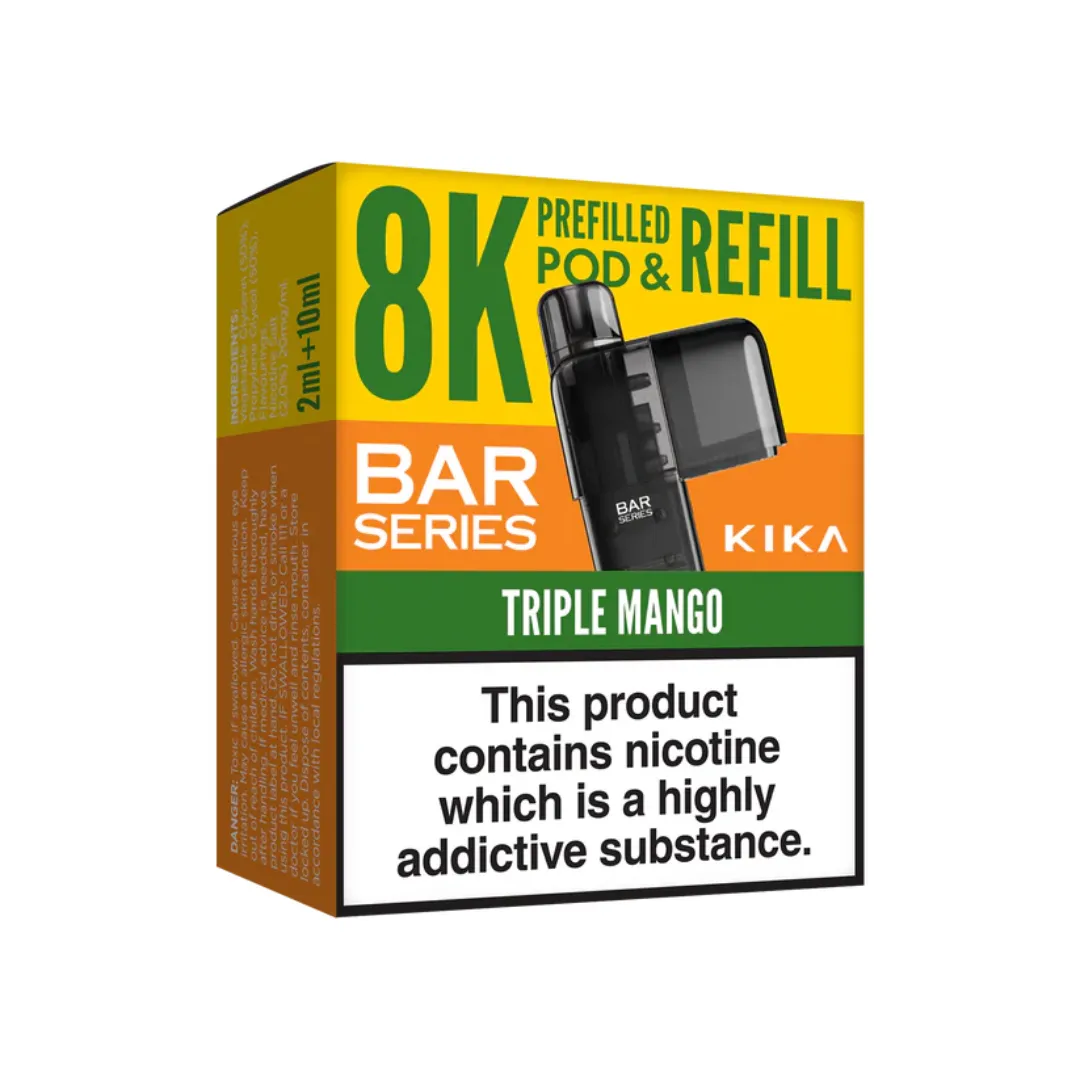 Bar Series Kika 8K Prefilled Pods | 8K Refills & Flavours