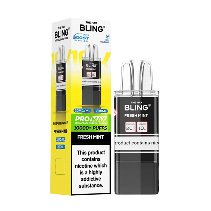 The Crystal Bling Max 10K Refill Pods - Only £5.79