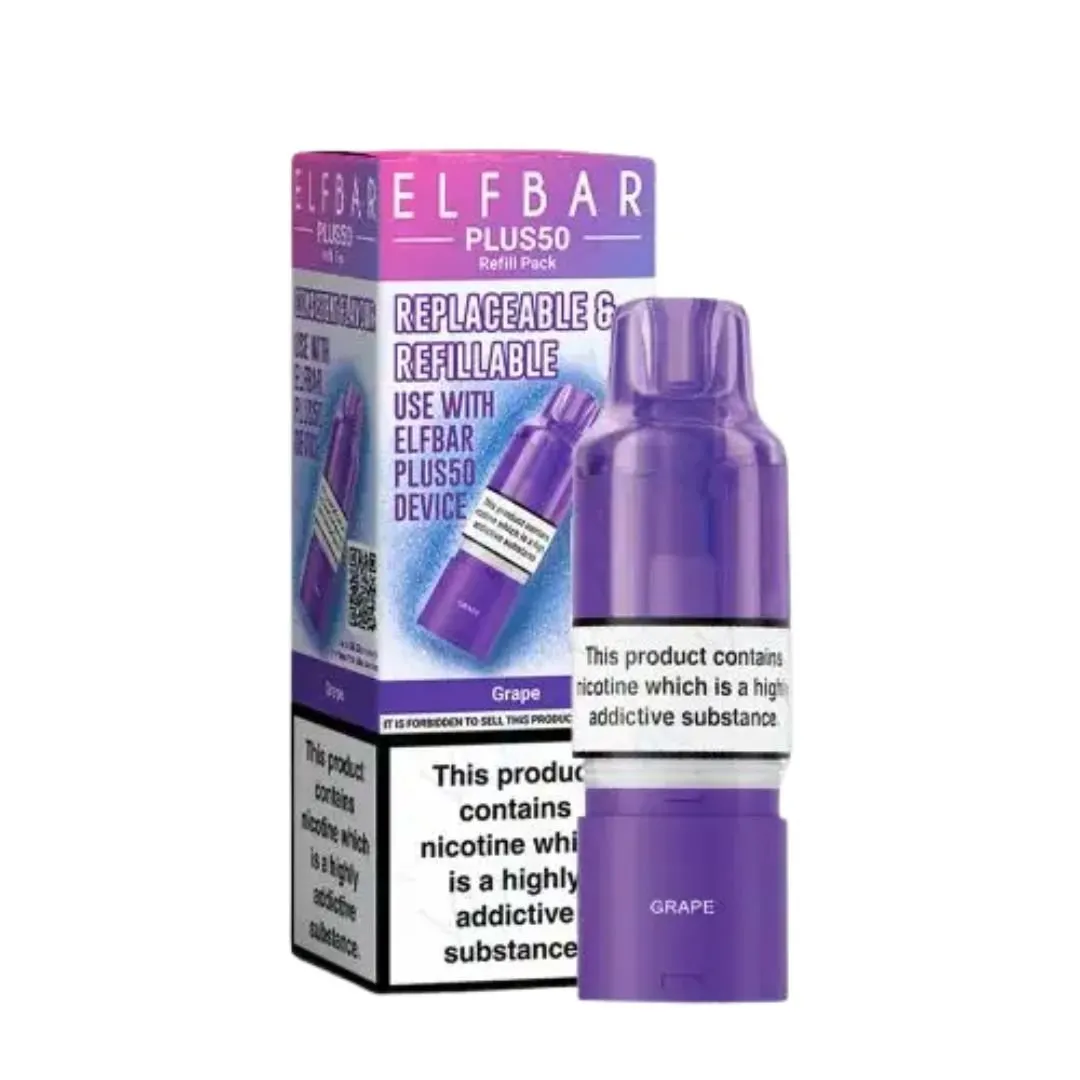Buy Elf Bar Plus 50 Pods Online | £5.29 At Smoknic