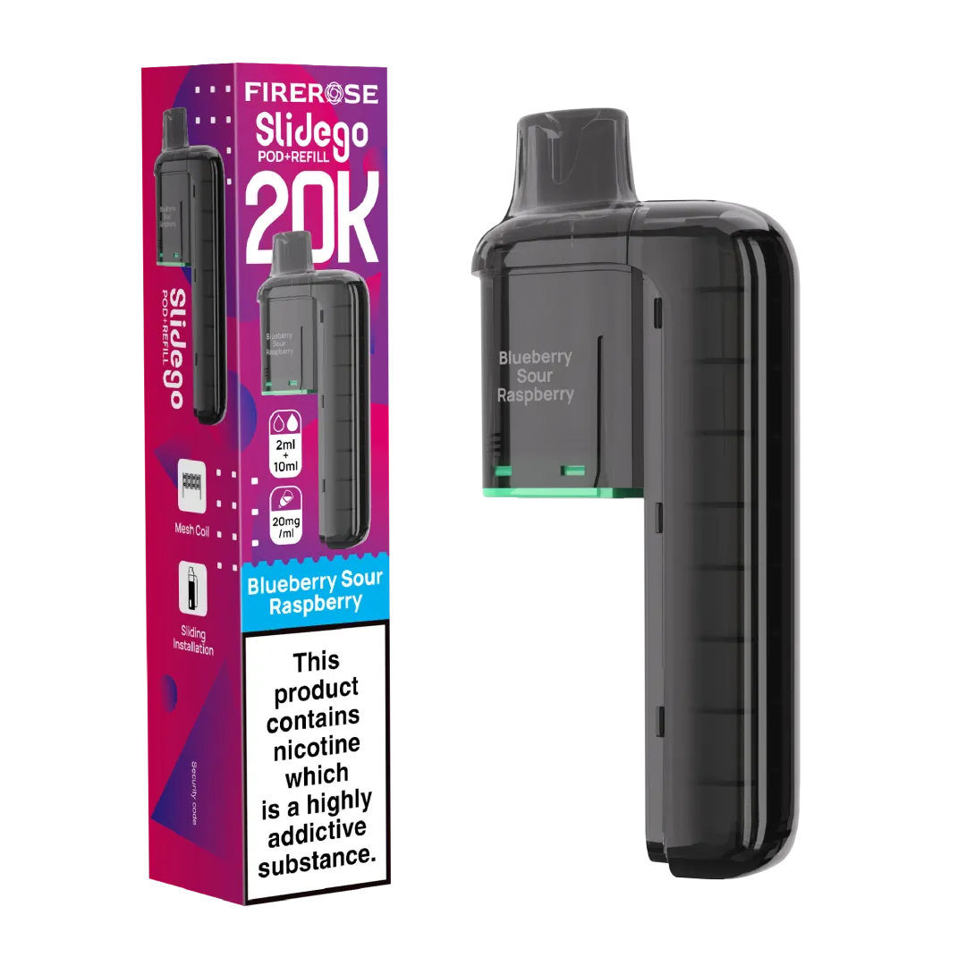Elux Firerose Slidego 20K Prefilled Pods - Buy Online