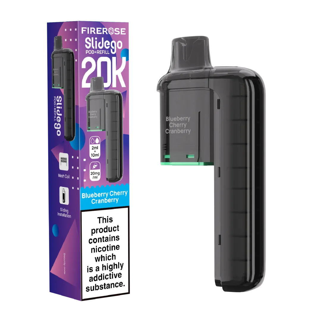 Elux Firerose Slidego 20K Prefilled Pods - Buy Online