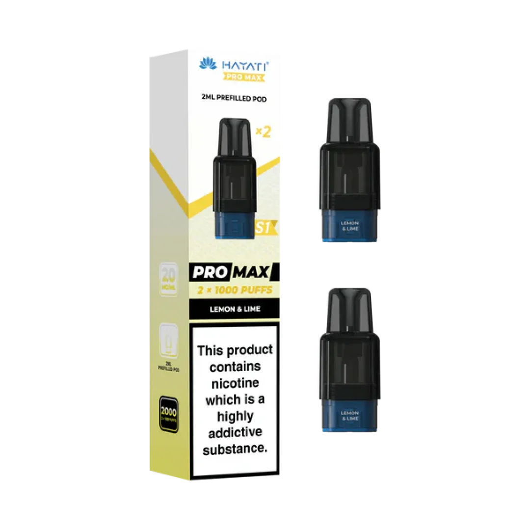 Hayati Pro Max S1 1000 Prefilled Pods - £2.79 Only