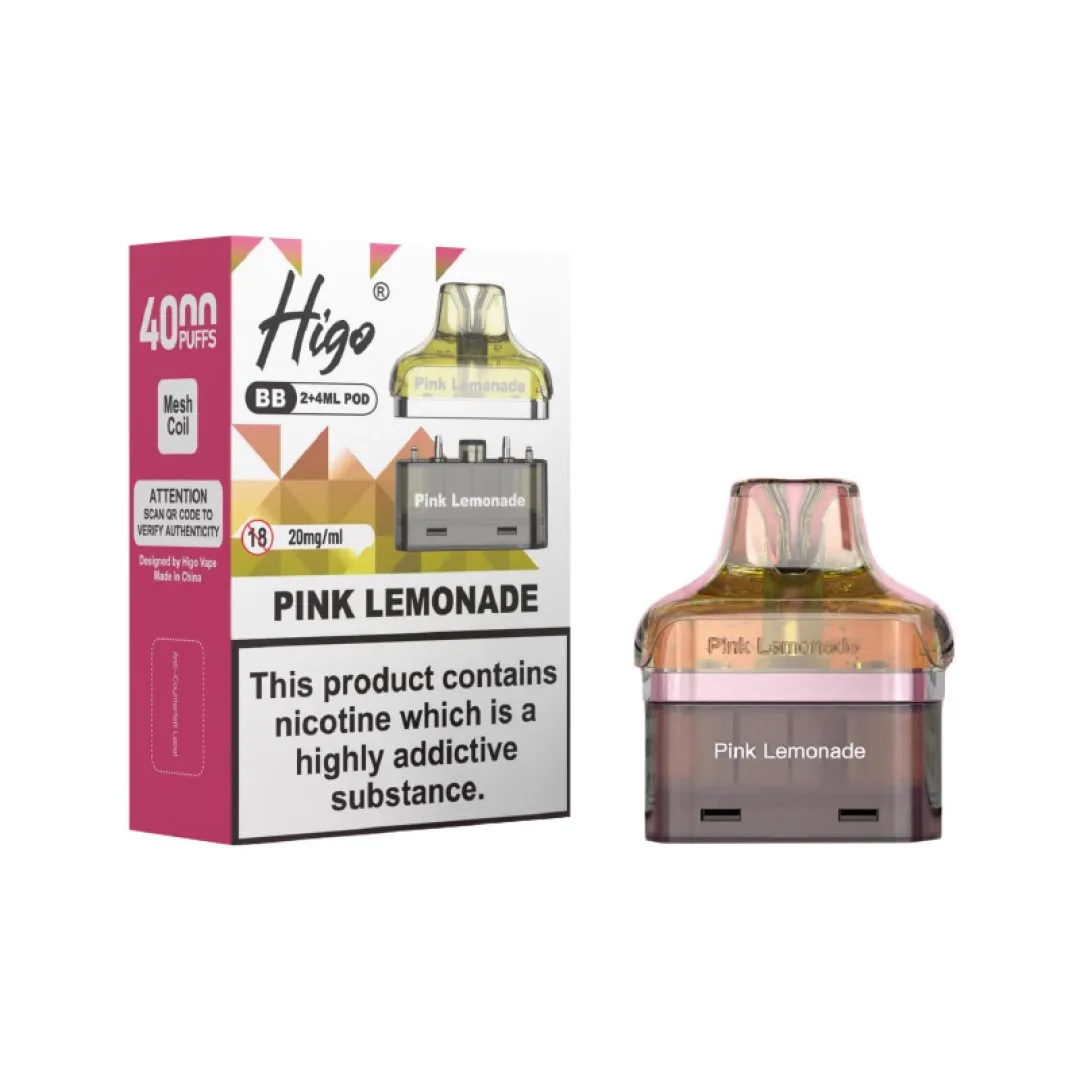 Higo BB 4000 Prefilled Pods | Shop Refill Pods | Just £5.79