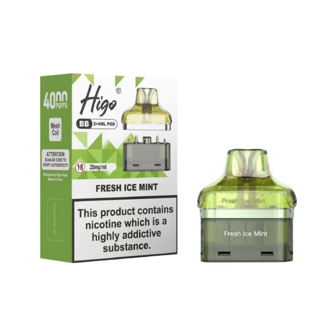 Higo BB 4000 Prefilled Pods | Shop Refill Pods | Just £5.79