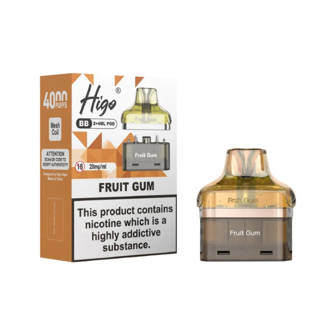Higo BB 4000 Prefilled Pods | Shop Refill Pods | Just £5.79