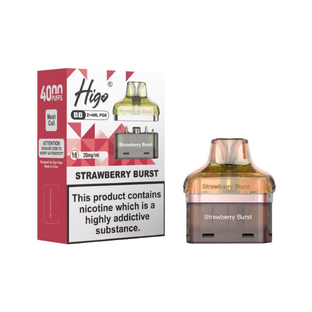 Higo BB 4000 Prefilled Pods | Shop Refill Pods | Just £5.79