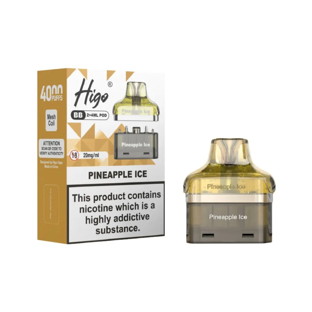 Higo BB 4000 Prefilled Pods | Shop Refill Pods | Just £5.79