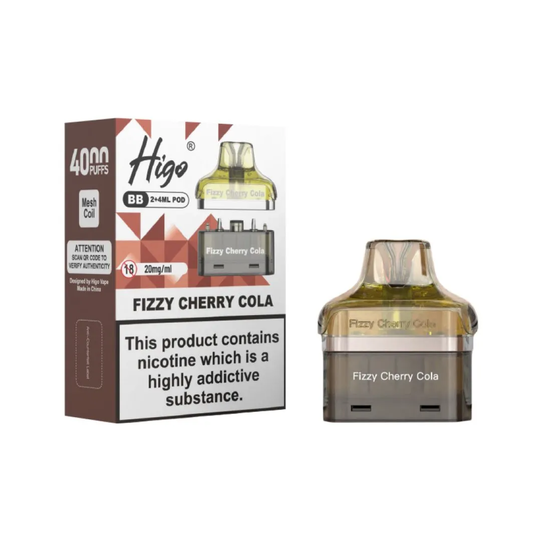Higo BB 4000 Prefilled Pods | Shop Refill Pods | Just £5.79