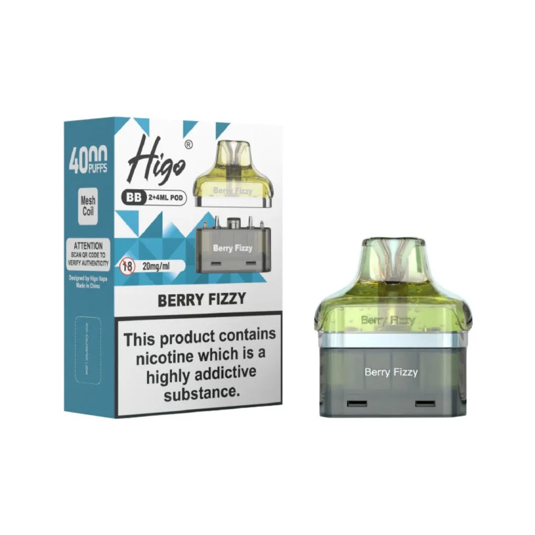 Higo BB 4000 Prefilled Pods | Shop Refill Pods | Just £5.79
