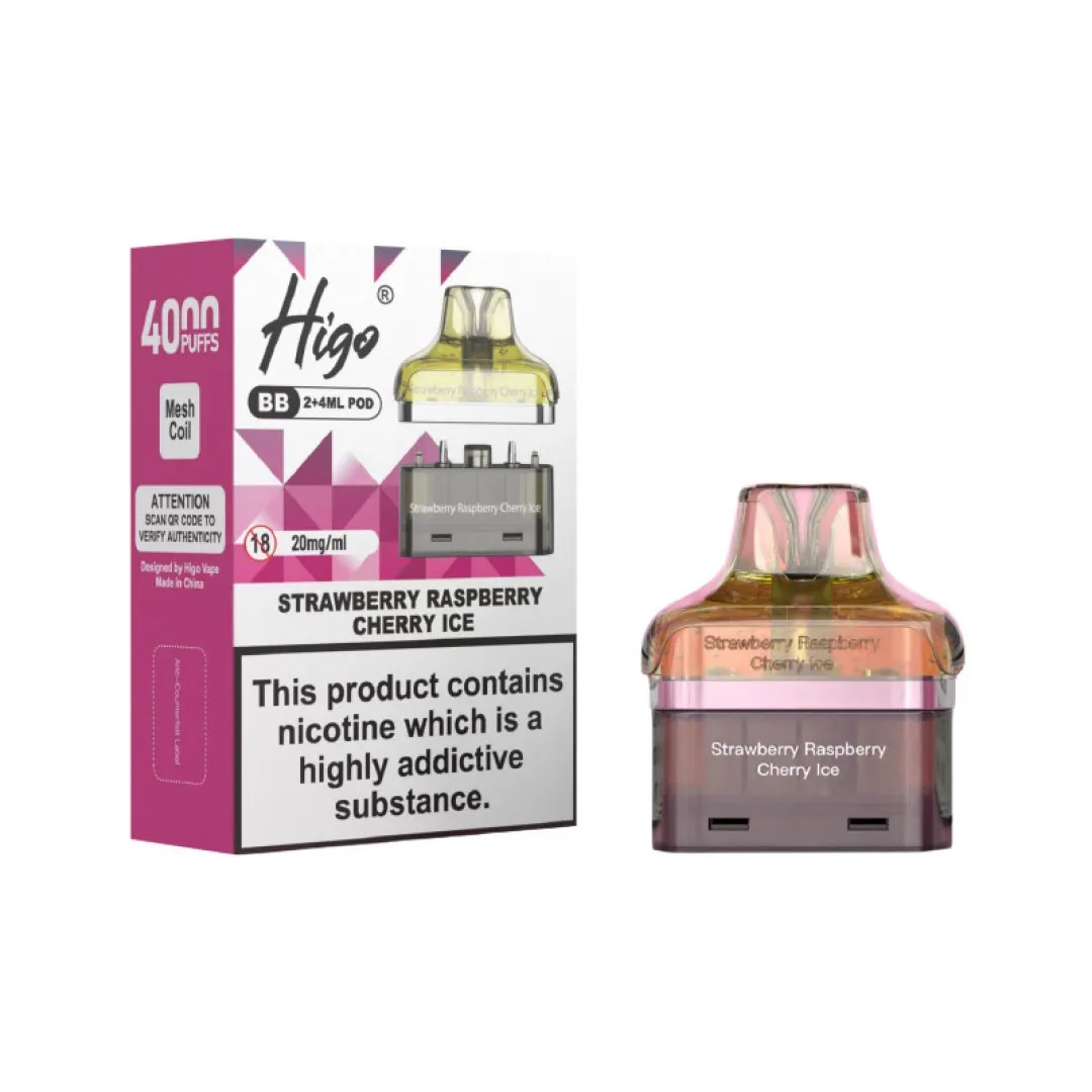 Higo BB 4000 Prefilled Pods | Shop Refill Pods | Just £5.79