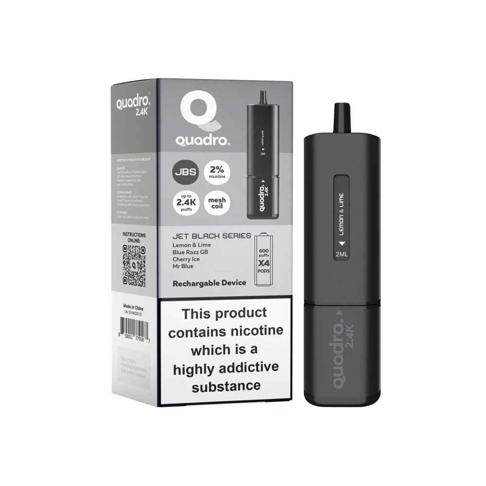 Quadro 4 in 1 2400 Puffs Prefilled Vape Kit - £6.79