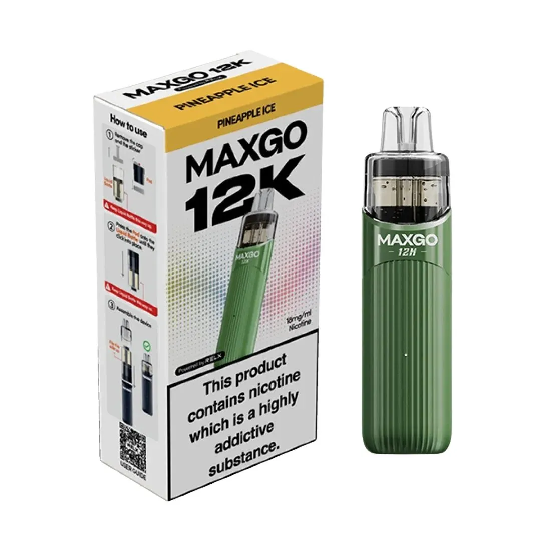 Relx MaxGo 12k Vape Kit - £7.29 Any 4 for £27
