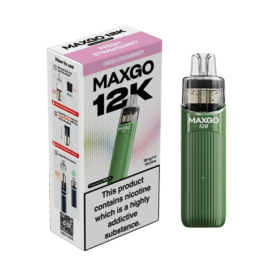 Relx MaxGo 12k Vape Kit - £7.29 Any 4 for £27