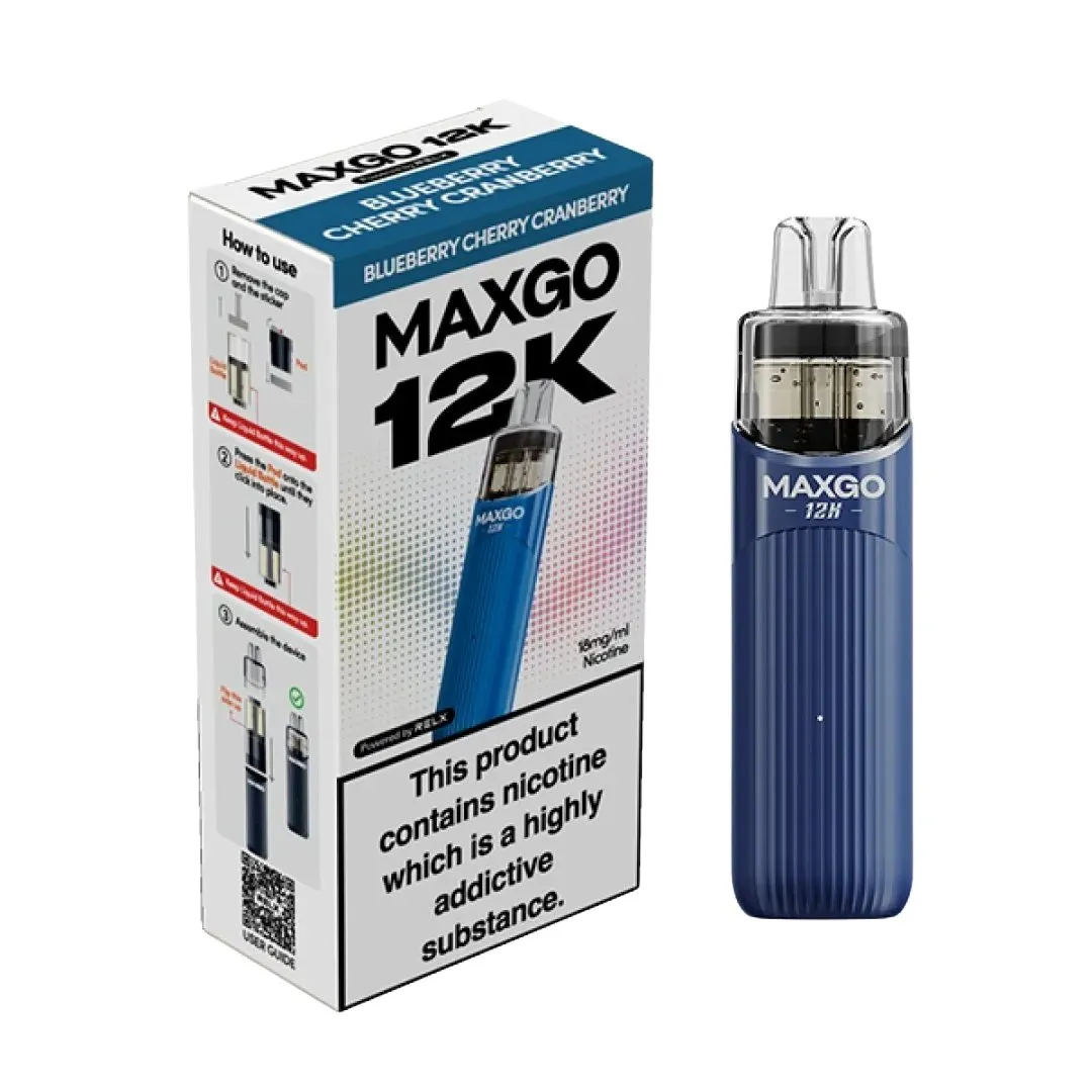 Relx MaxGo 12k Vape Kit - £7.29 Any 4 for £27