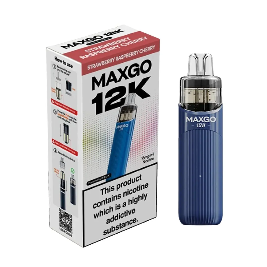 Relx MaxGo 12k Vape Kit - £7.29 Any 4 for £27