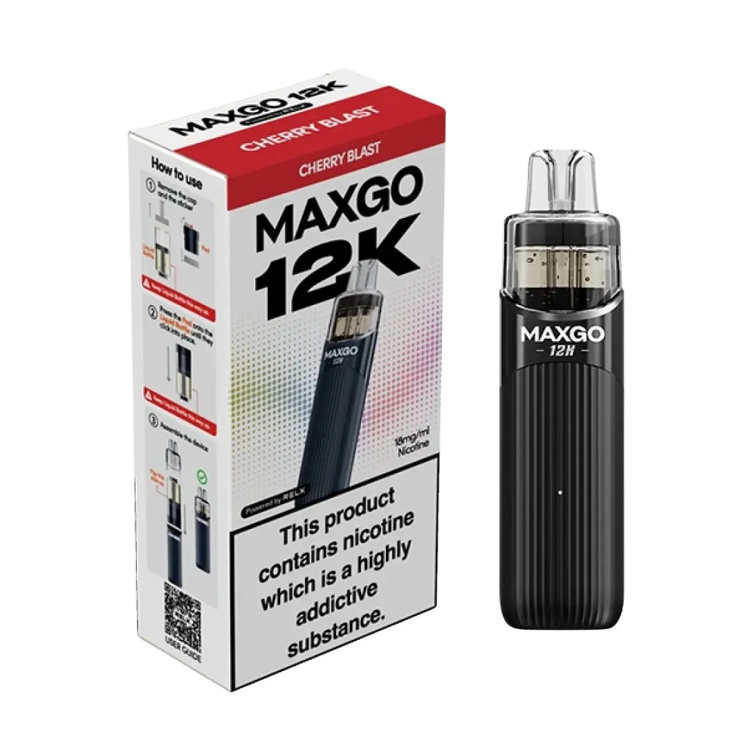 Relx MaxGo 12k Vape Kit - £7.29 Any 4 for £27