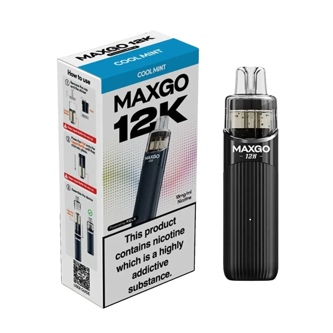 Relx MaxGo 12k Vape Kit - £7.29 Any 4 for £27