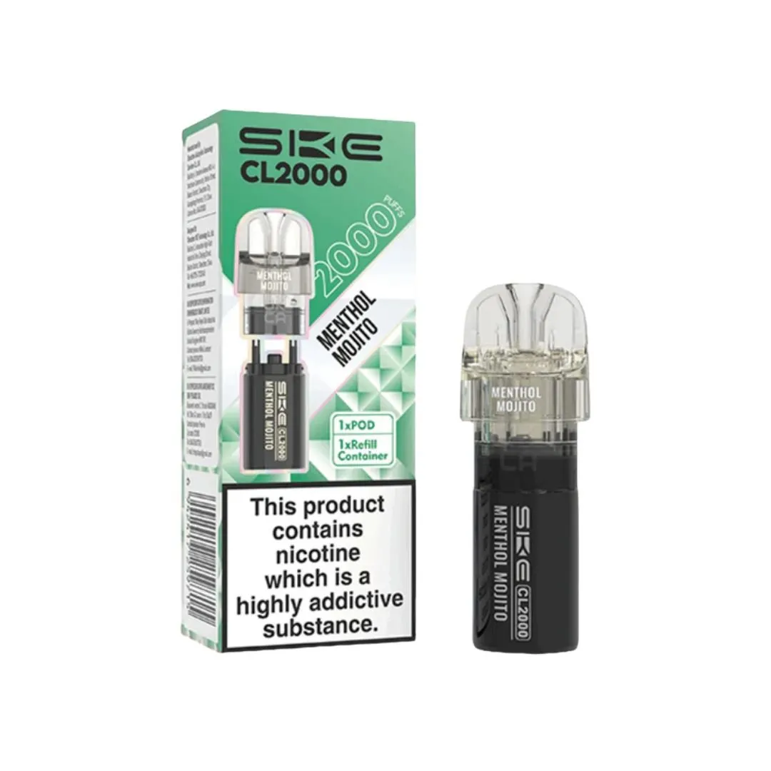 SKE CL2000 Prefilled Replacement Pods | Only £4.29