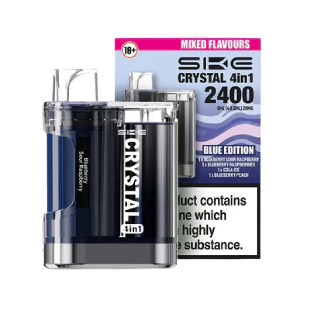 SKE Crystal 4-in-1 2400 Puffs Prefilled Vape Kit