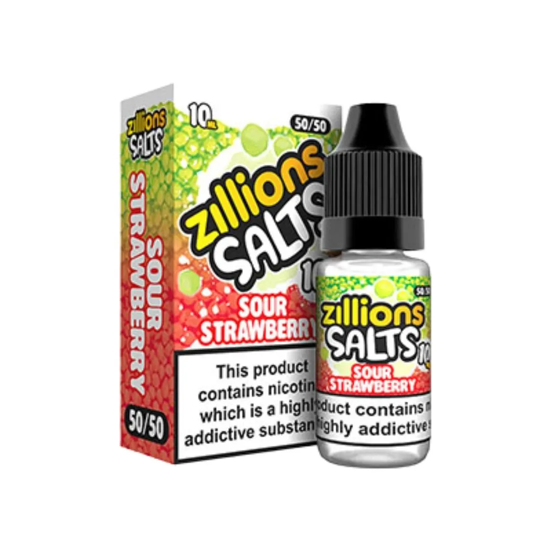 Sour Strawberry by Zillions 50:50 10ml E-Liquid