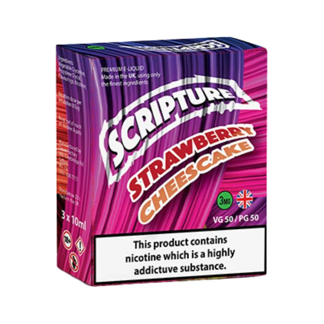 Strawberry Cheesecake by Scripture 10ml E-liquid