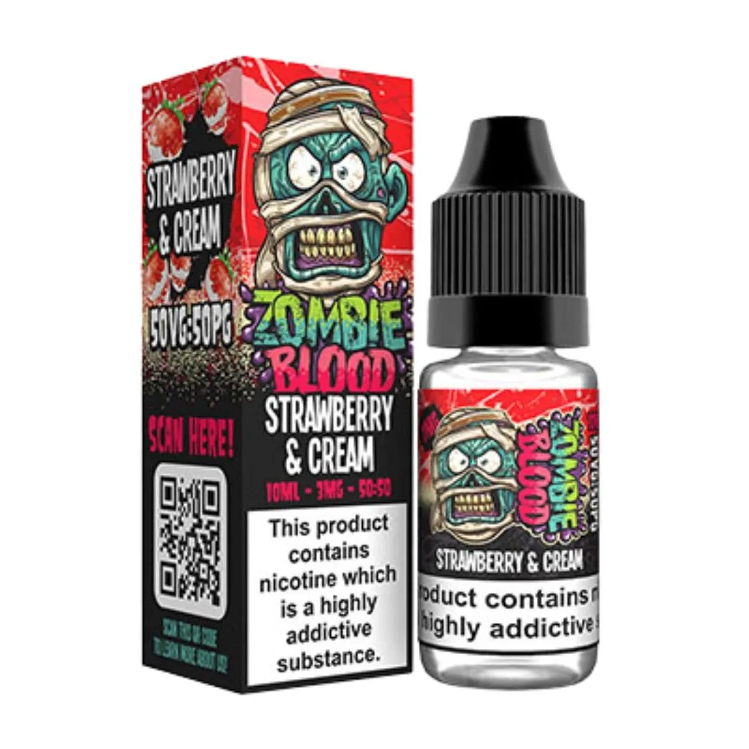Strawberry Cream by Zombie Blood 10ml E-Liquid