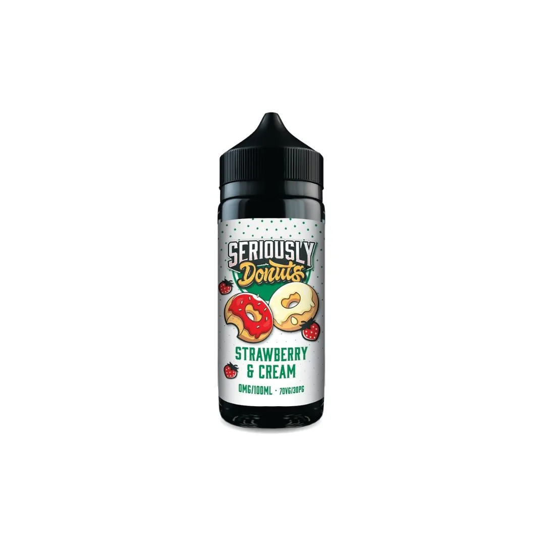 Strawberry Cream Seriously Donuts 100ml E-Liquid by Doozy Vapes