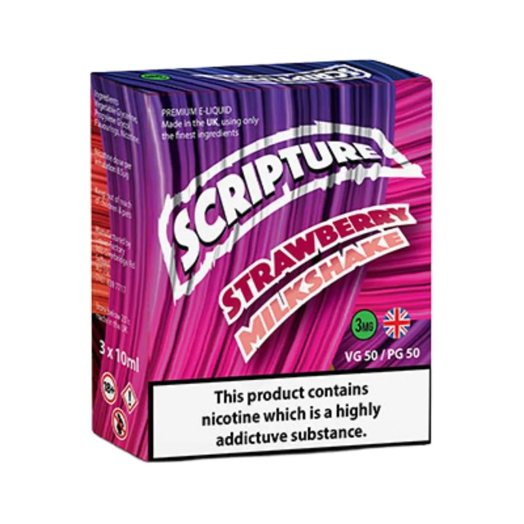 Strawberry Milkshake by Scripture 10ml E-Liquid