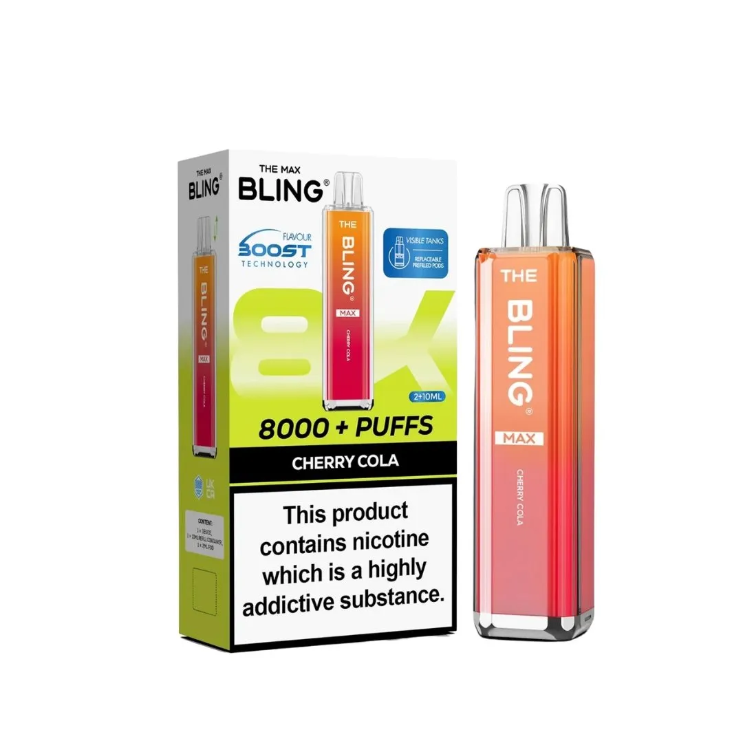 The Crystal Bling Max 8K Puffs Prefilled Kit - £8.29 Only