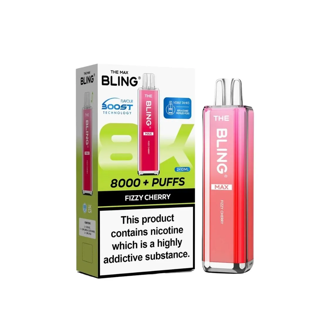 The Crystal Bling Max 8K Puffs Prefilled Kit - £8.29 Only