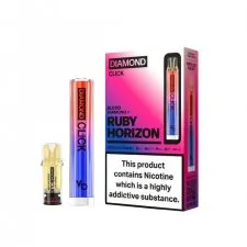 Vapes Bars Diamond Click 600 Puffs Prefilled Pod Kit
