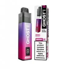 Vapes Bars Ghost Pro 8000 Prefilled Pods