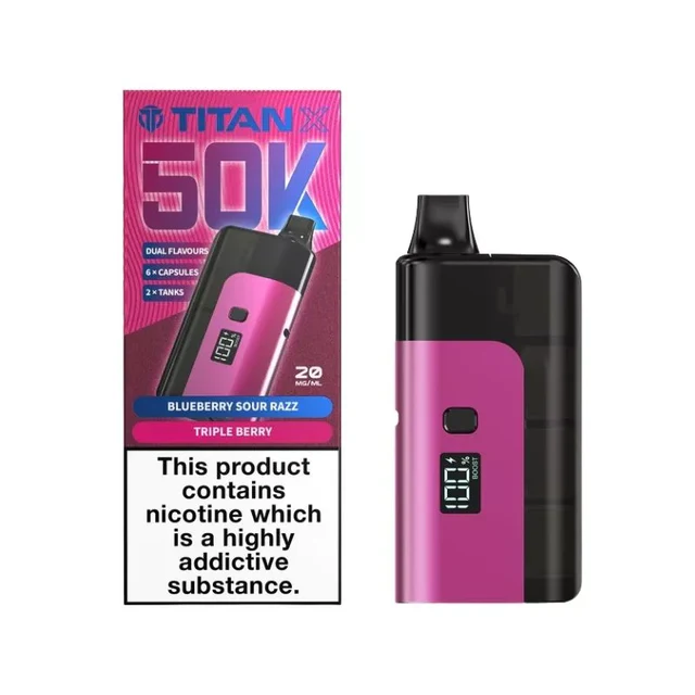 Titan X 50K Prefilled Vape Kit - Only £10.29
