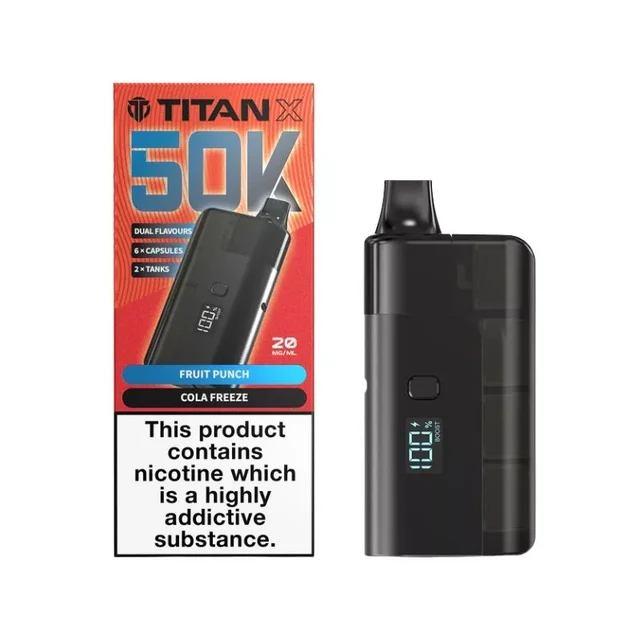 Titan X 50K Prefilled Vape Kit - Only £10.29