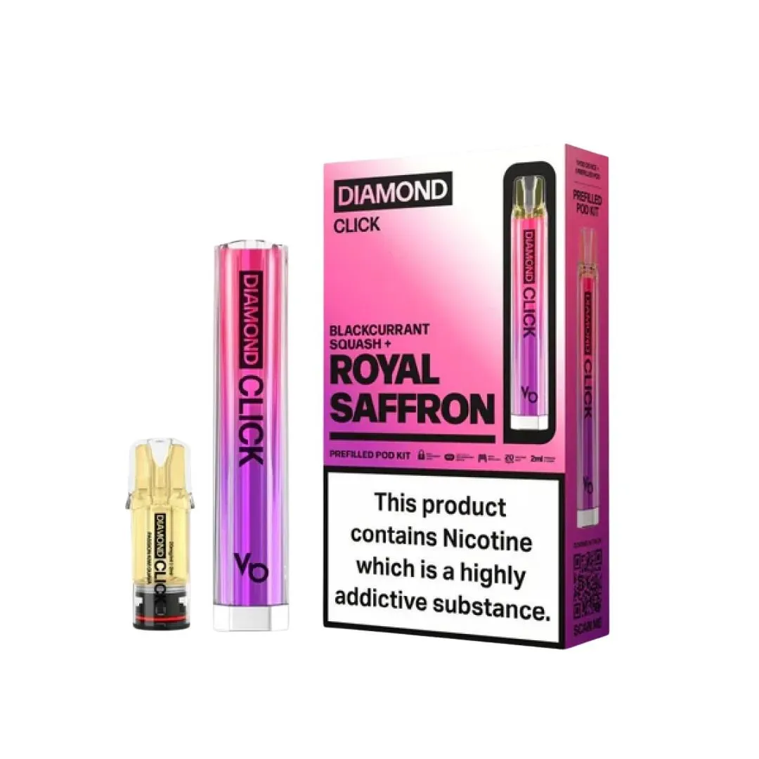 Vapes Bar Diamond Click 600 Puffs Prefilled Pod Kit - £4.79