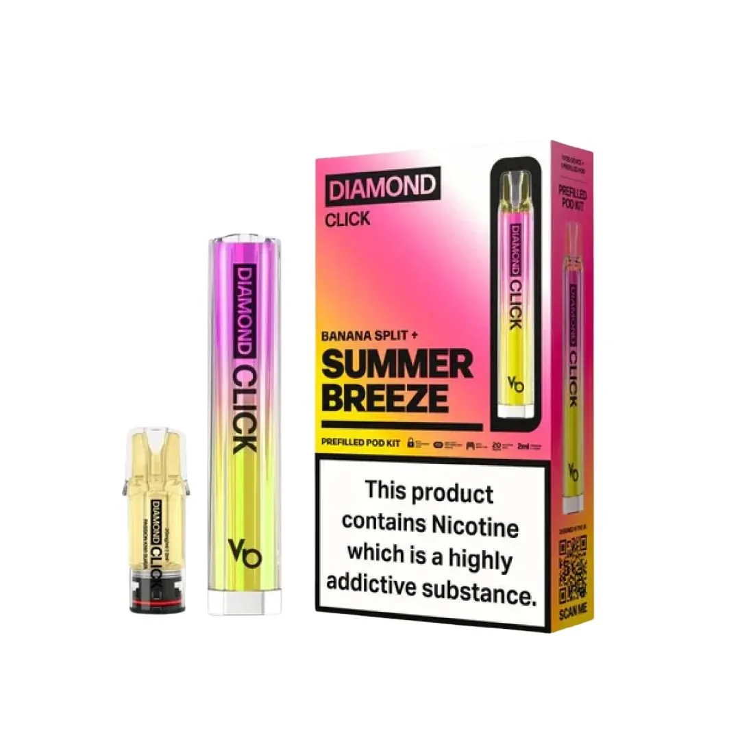 Vapes Bar Diamond Click 600 Puffs Prefilled Pod Kit - £4.79