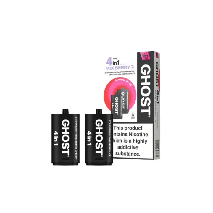 Vapes Bars Ghost 4-in-1 Prefilled Pods | Any 4 for £18