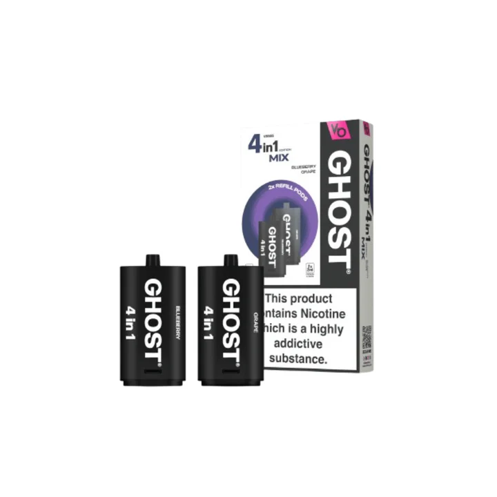 Vapes Bars Ghost 4-in-1 Prefilled Pods | Any 4 for £18