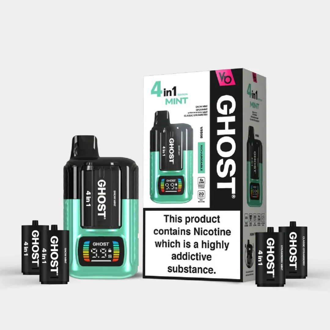 Vapes Bars Ghost 4-in-1 Prefilled Vape Kit - Only In £5.39