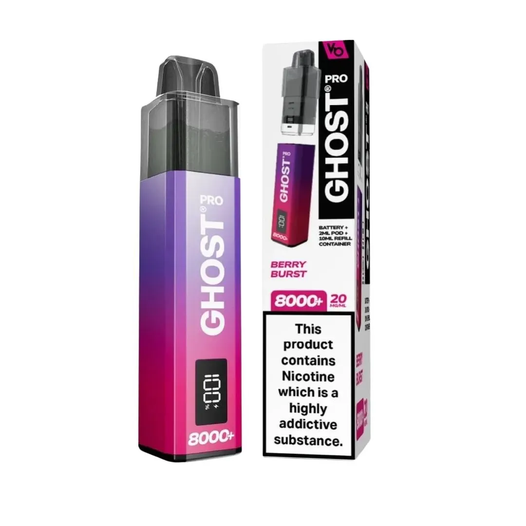 Vapes Bars Ghost Pro 8000 Prefilled Pods