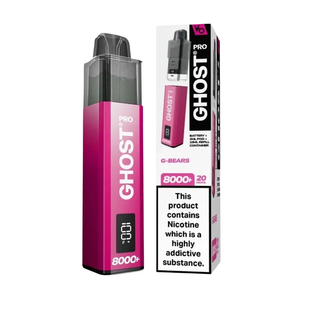 Vapes Bars Ghost Pro 8000 Prefilled Pods UK | Smoknic