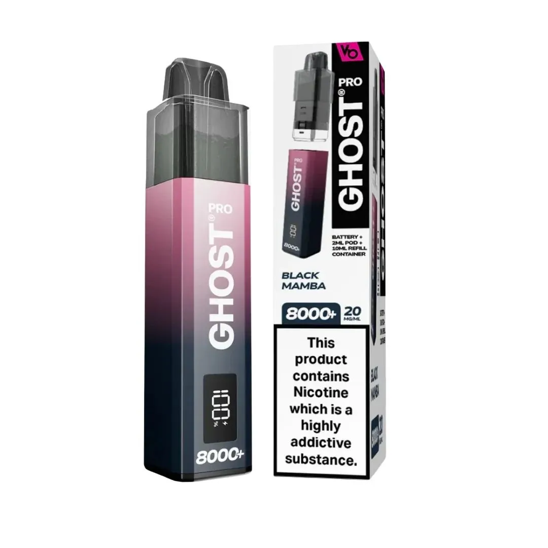 Vapes Bars Ghost Pro 8000 Prefilled Pods UK | Smoknic